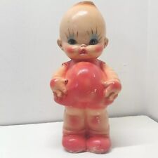 Vintage MCM Chalkware Kewpie Baby Doll Angel 12