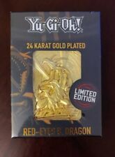 Yu-Gi-Oh Limited Edition 24K Gold Plated Collectible - Red Eyes Black Dragon picture