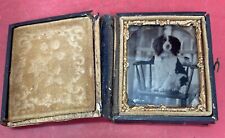 Antique Vintage Tintype Photograph of a Dog picture