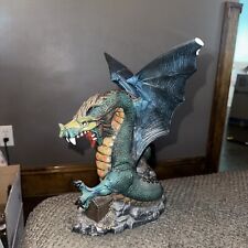 Doc Holiday Spring Dragon Figurine Ceramic 14” Fantasy Hand Painted DHM 1996 picture