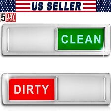 Double Sided Dishwasher Magnet Clean Dirty Sign Indicator Kitchen Flip Turn USA picture