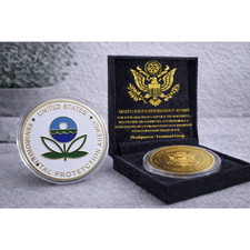ENVIRONMENTAL PROTECTION AGENCY (EPA) Challenge Coin w/ Retirement Award picture