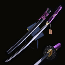 Katana Sword Real ClayTempered L6 Steel Choji Hamon Advanced Grind Razor Sharp picture