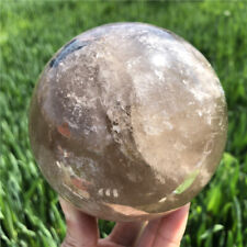 3.26lb Natural Tea-Coloured Quartz Sphere Crystal Energy Ball Reiki Healing Gem picture