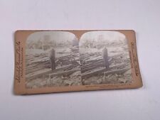  Universal Stereoview Photo Trail Wreck Ruin After Flood 1903 KC MO  picture
