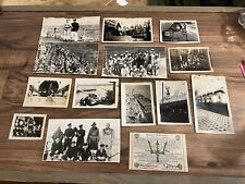 USS Colorado 1930's Photo Lot, Shellback, Navy Diver, Ammo Loading 14 Photos picture