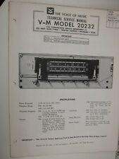 SF V-M Voice of Music Technical Service Manual MODEL 20232  BIS picture