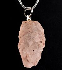 Nirvana Himalayan  growth interference glacial pink   ice quartz pendant #6226 picture