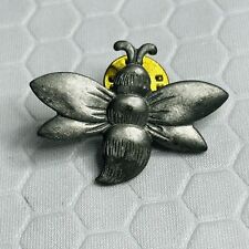Longaberger Pewter Honey Bee Lapel Pin Hat Tie  picture