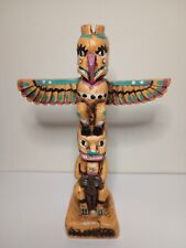 Vintage Alaska Totem Pole Miniature Totem Pole Souvenir 6” Tall picture