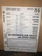 Motorola-Service Manual- For 1971 VW,Audi,Porsche Car Stereo. Schematics picture