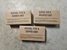 Reproduction WWII US Military Early War K-Ration Box Set (Sealed) GOOD CONDITION picture
