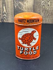 Vintage Hartz Mountain Turtle Food Tin No 308-10 Dried Flies Made USA picture