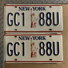 1986 New York license plate pair GC1 88U YOM DMV great for your 88 13232 picture