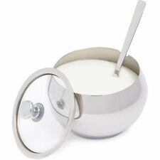 Stainless Steel Sugar Bowl with Lid and Spoon (7 oz, 3-Piece Set) picture