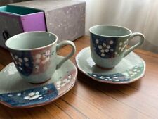 Arita yaki Japanese Coffee Mug cup with  saucer pair set From Japan picture