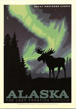 Alaska The Last Frontier Moose Great Northern Lights Anderson Design postcard picture