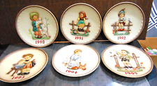 6 M.J. Hummel W. Goebel West Germany Collector Plates 19901 to 1995 No Boxes picture