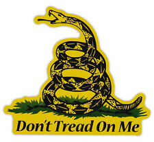 Magnetic Bumper Sticker - Don't Tread On Me - Gadsden Flag, Coiled Snake picture
