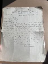 Antique 1894 Letter after Death of Nemaha County Nebraska Clerk Edward Juel picture