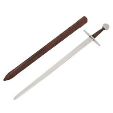 Carbon Steel Sword Medieval Hand Forged Classic Style One-Handed with Scabbard picture