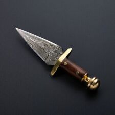 Handmade 8inch Damascus Steel Bowie Knife Hunting Dagger picture