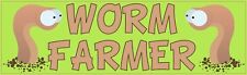 StickerTalk 10in x 3in Worm Farmer Bumper Sticker picture