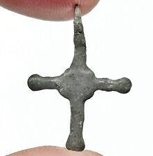 RARE Authentic Medieval Crusader Bronze Cross Artifact : Circa 1095-1492 AD = I picture