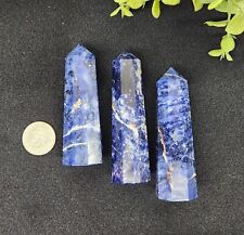 Wholesale Lot 1 Lb Natural Sodalite Stone Obelisk Tower Crystal Wand Clearance picture