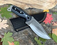 Hunting Knife High Carbon Steel  Handmade Micarta Handle Personalized Gift picture