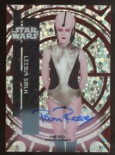 PAM ROSE 2015 Topps Star Wars High Tek Red Orbit Diffractor AUTO Autograph #3/5 picture