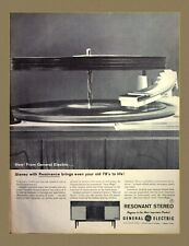 1960 General Electric Resonant Stereo Brings even your old 78s to Life Original picture