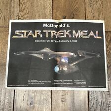 Vintage 1979 McDonald’s Star Trek Meal Tray Liner Promo picture