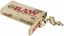 100 RAW Rolling Papers Pre Rolled Tips in Slide Top Storage Tin - RAWTHENTIC picture