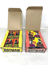 1989 Topps Batman The Movie Series 1 and 2 Boxes -* 62 Packs Total -Read Descrip picture