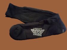 NEW MILITARY CUSHION SOLE WOOL BLEND SOCKS U.S.A MADE BLACK LARGE picture
