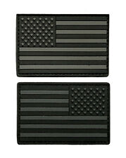 USA American Flag with Reversed Patch (2PC Bundle - PVC - 3.0 x 2.0 MTB19-19A) picture