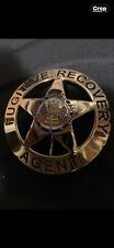 Fugitive Recovery Agent Badge Only. 2.25” Round. Obsolete Collecting Only. picture