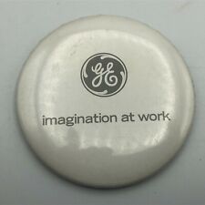 General Electric Advertising Pinback GE Button Pin Imagination At Work Vintage picture