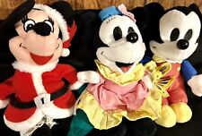 Vintage Mickey Mouse Plush Walt Disney  Minnie Stuffed Toy Set Mobile picture