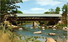Iconic New England: Rowell's Covered Bridge #9 Postcard postcard picture