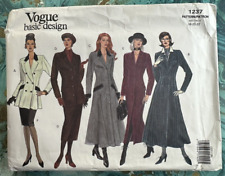 Vogue 1237 Basic Design Pattern 1990's Fashion Dress Top Skirt Sz 18 20 22 Uncut picture