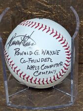 Ronald Wayne Autograph PSA Uniquely Signed Baseball Co Founded Apple Computers picture