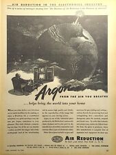 Air Reduction Airco Gas Products New York Argon Vintage Print Ad 1946 picture