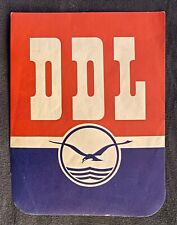 DDL ~ VINTAGE DANISH AIRLINES LUGGAGE LABEL ~ Pre 1950 DENMARK NATIONAL AIRLINE picture
