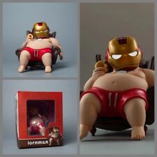 Marvel Iron Fat Man Cute FatOtaku Version Figure Toys Model Boxed Ornaments picture