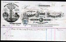 1875 Cleveland - Rubber Paint Co - See Great VIGNETTE - EX RARE Letter Head Bill picture