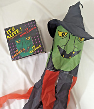 Vintage Halloween Witch Wind Sock It’s Alive Action Windsock Shakes Screams picture