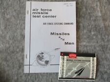1962 VIETNAM WAR ERA USAF MISSILES & MEN BOOKLET + RAYTHEON MISSILE SYSTEM SLIDE picture