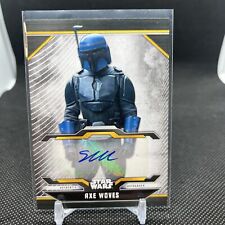 2021 Topps Star Wars Bounty Hunters Simon Kassianides As Axe Woves Auto picture